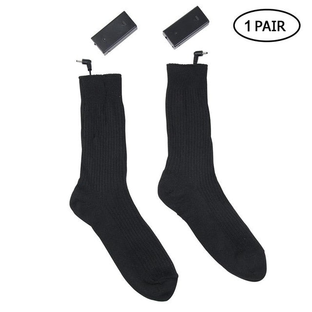 Thermal Cotton Heated Socks Sport Ski Socks Winter Foot Warmer Electric  Warming Sock Battery Power Men Women High Quality